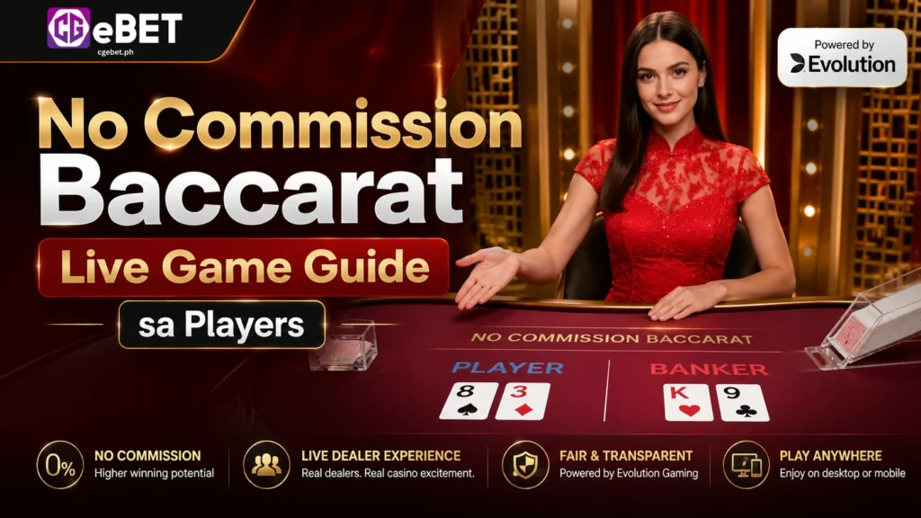 No Commission Baccarat Live Game Guide sa Players